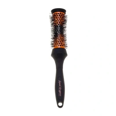Imagen de Denman (Small) Thermo Ceramic Hourglass Hot Curl Brush Hair Curling for Blow Drying, Straightening, Defined Curls, Volume &amp; Root Lift Orange Black, (DHH2)