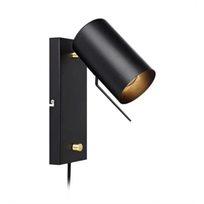 Imagen de Markslöjd Aplique de pared Carrie atenuable con cable y enchufe