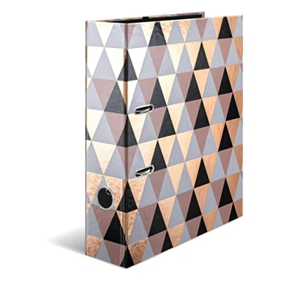 Imagen de Herma A4 Abstract en hermosos Roségold y refinado Rauten Muster Un must para cualquier Büroorganisation