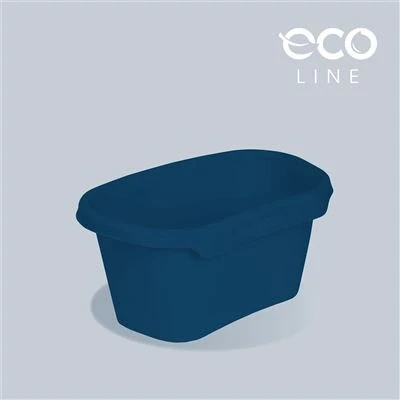 Imagen de keeeper Cesta para la Colada con Protector de Cadera, 30,5 l, Tilda Eco Line, Azul