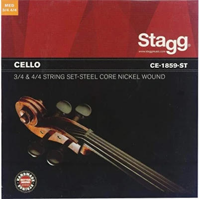 Imagen de Stagg CE 1859 ST Juego de cuerdas para violonchelo, 3/4 y 4/4