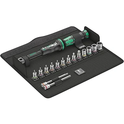 Imagen de Wera 05004180001 Bicycle Set Torque 1, Juego de llaves dinamométricas, bicicleta, 16 piezas