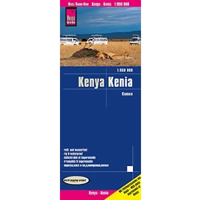 Imagen de Kenia, mapa de carreteras impermeable. Escala 1:950.000. Reise Know How.: world mapping project (Kenya (1:950.000))