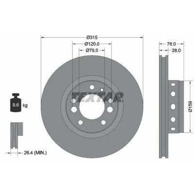 Imagen de Disco de freno TEXTAR 92070900