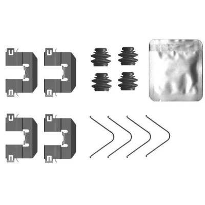 Imagen de TEXTAR 82556300 Kit de accesorios, pastillas frenos KIA: Rio 4, SOUL 2