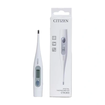 Imagen de Termómetro digital CITIZEN CTA303, resistente al agua, carcasa antibacteriana con alarma de fiebre. Lecturas rápidas y precisas para adultos niños