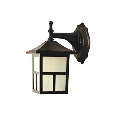 Imagen de BEL AIR HOME Aplique Exterior Led con Sensor Crepuscular Sara 5W 6000K Negro, Luz Fría, 420 LM, 14x20 CM