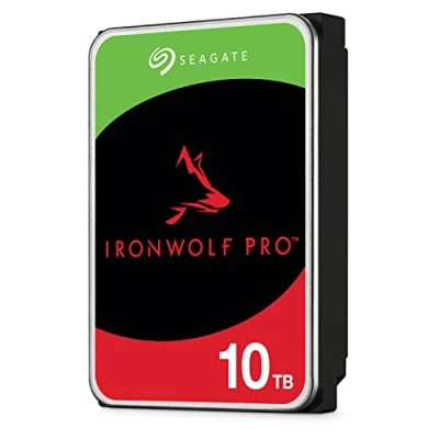 Imagen de Seagate IronWolf Pro, 10 TB, Disco Duro Interna HDD NAS, CMR, 3,5&quot;, SATA a 6 Gb/s, 7200 RPM, caché de 256 MB, RAID, 3 años Rescue Services (ST10000NE000)