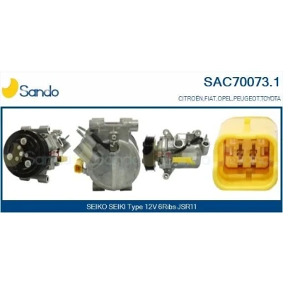 Imagen de SANDO 6015110.0 Motor de arranque 12V 0,85kW 8 CPS0060 M8 66mm RENAULT: CLIO 2, Kangoo I, MEGANE 1
