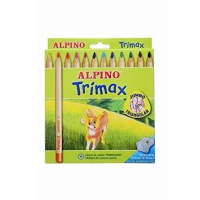 Imagen de Lapices de colores alpino trimax caja 12 surtidos