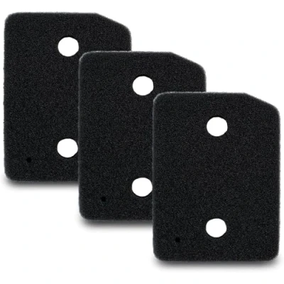 Imagen de Juego de 3 filtros secadora compatible con Miele T1 9164761 Filtro espuma fino grueso 207 x 157 30 mm esponja condensación