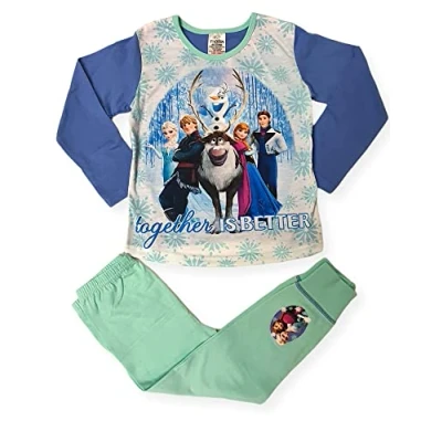 Imagen de Disney Set de pijama Frozen Together is Better 4 a 10 años, azul, 9 Años