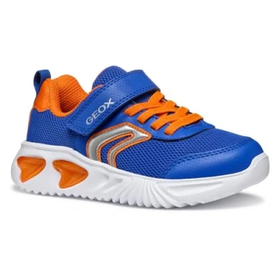 Imagen de Geox Light UP Assister BOY Zapatillas para niños, Talla: 35, Royal/orange Zapatos