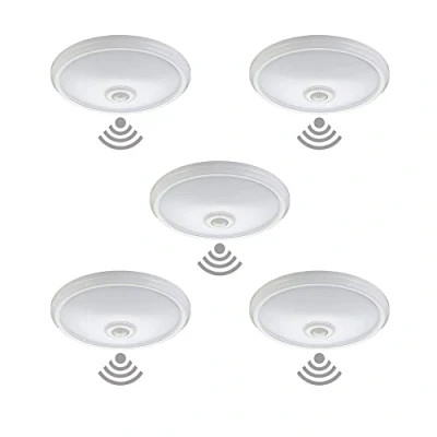 Imagen de Pack 5 unidades aplique de superficie Led con sensor y luz emergencia 16W