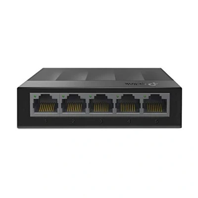 Imagen de TP Link LS1005G Switch Ethernet de 5 Puertos (10/100/1000 Mbps, Velocidad hasta 2000 Mbps ,Plug and Play, sin Ventilador, no gestionado)
