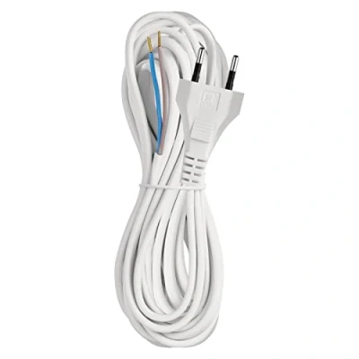 Imagen de Emos kf h1 h03vvh2 f (hy020 f) cavo flessibile in pvc, 2 x 0,75 mm, 5 m, bianco