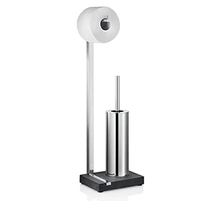 Imagen de Blomus Menoto AA8 Soporte para Cepillo de WC en Acero Inoxidable baño y Rollos (Número artículo: 68820)