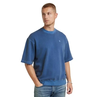 Imagen de G Star para Hombre Sudadera Overdyed Loose, Azul (Radar Blue GD D24679 D688 G474), L