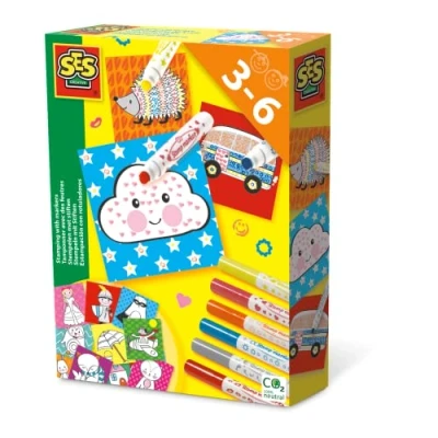 Imagen de SES Creative 14896 Estampado con marcadores, Color Mixto
