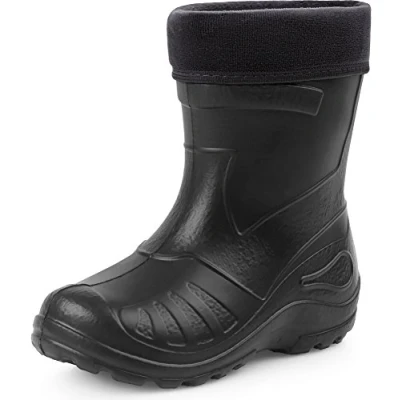 Imagen de Ladeheid EVA Botas de Agua Unisexo Niños Niñas KL050 (Negro, 23 EU)