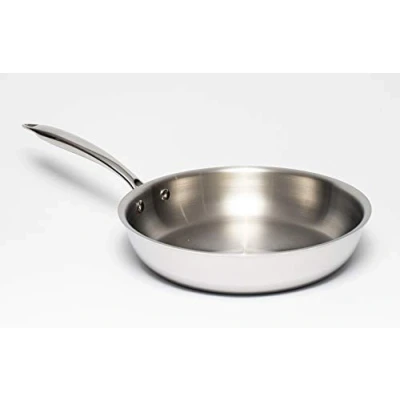 Imagen de Zinel 5022 Sartén de Acero Inoxidable Tres Capas, 22 cm, Plateado