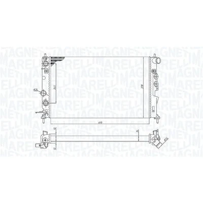 Imagen de Radiador, refrigeración del motor MAGNETI MARELLI 350213190300
