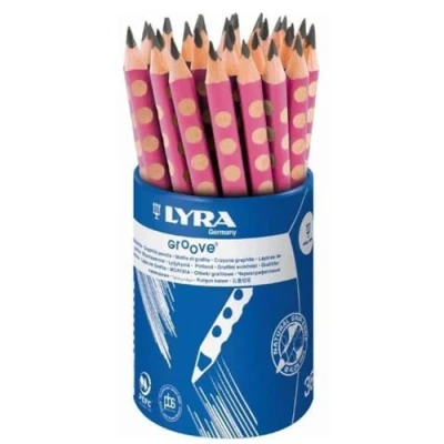 Imagen de LYRA Groove Grafito B Lacado Rosa, Lápices de colores Bote 36 unidades