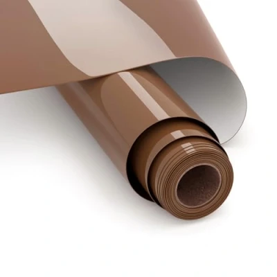 Imagen de Vinilo Textil Termoadhesivo,Marrón HTV Película de 30 x 365 cm Rollo Transferencia Calor Vinilo, Termoadhesivo para Cricut y Silhouette Cameo (Marrón)