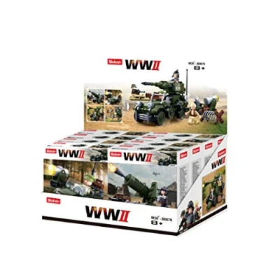 Imagen de Sluban M38 B0678 Ejército WWII 4 IN1 Army Display (8 Color Box), Mehrfarbig, M (M38 B0678)