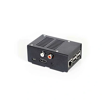 Imagen de Carcasa de Acero para HiFiBerry DAC+ RCA y Raspberry Pi 3, Modelo 2 B/B+ Negro