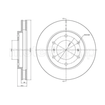 Imagen de Disco de freno METELLI 23 1076C