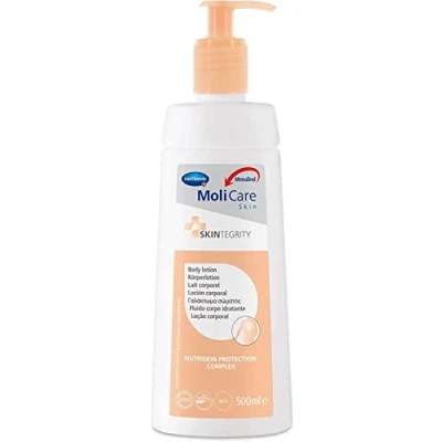 Imagen de MoliCare Skin Loción Corporal, para Piel Irritada y Muy Seca, Emulsión Agua en Aceite, con Dosificador, 500ml