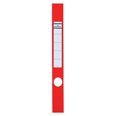 Imagen de Durable 809103 Etiquetas de archivo Ordofix (autoadhesivas, con orificio, limas finas) Bolsa 10, rojo
