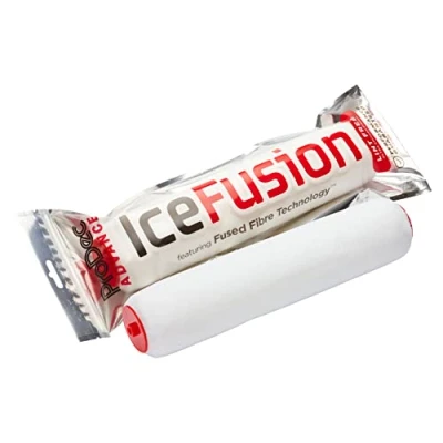Imagen de ProDec Advance ARRE033 Rodillo de pintura tejida Ice Fusion pelo medio para una acabado ultra suave con pinturas emulsión en paredes interiores y techos, 12 x 1.75 pulgadas