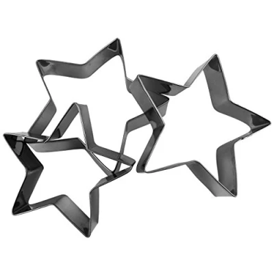 Imagen de Zenker Juego de 3 cortadores Galletas con Forma Estrella, Metal, Multicolor, NC