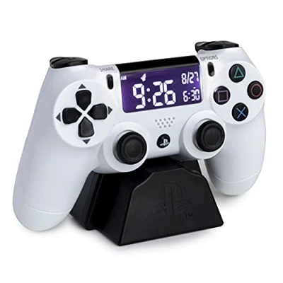 Imagen de Paladone PP8342PS Despertador con Mando de Playstation (Pantalla LCD inversa), Color Blanco