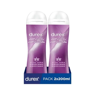 Imagen de Durex Play Massage Gel Lubricante 2 en 1, de Masaje y con Aloe Vera 200 ml [Pack Unidades]