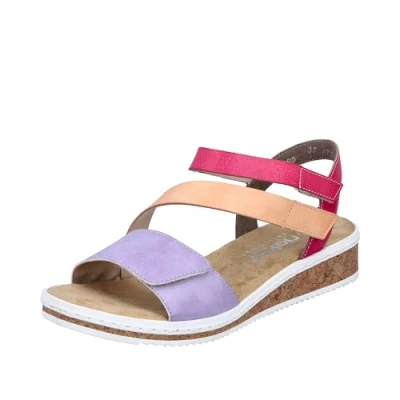 Imagen de Rieker V3670, Sandalia Mujer, Bunt, 36 EU