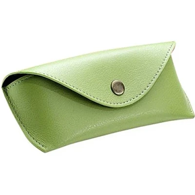 Imagen de Gafas Funda de Piel auténtica Grande, Verde, Aprox. 16 x 7 4 cm, Organizador Bolsillo