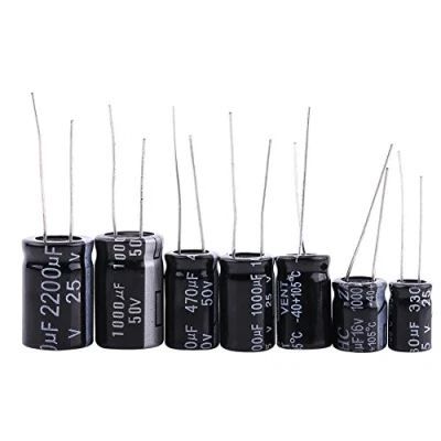 Imagen de 125pcs 25 Valores Condensadores Electrolíticos Kit de Surtido Voltaje Bajo 1uF 2200uF para DIY Electrónico