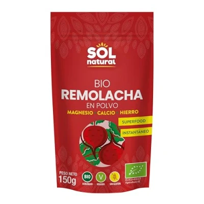 Imagen de SOLNATURAL Remolacha ROJA EN Polvo Bio 150 g, No aplicable