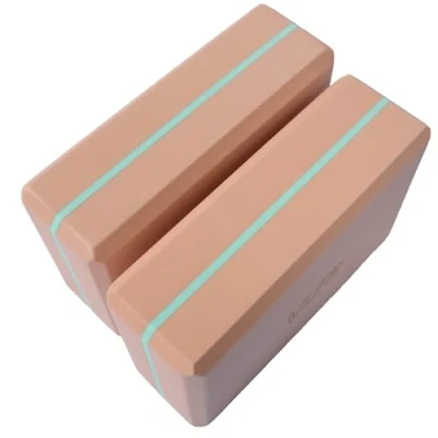 Imagen de VLFit Juego de 2 Espuma EVA Bloques Yoga (2 Piezas) (Rosa y Azul)