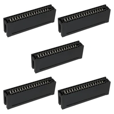 Imagen de ECSiNG 5 Piezas Conector de Borde Tarjeta IDC 34 Pines Paso 2,54 Mm Hembra Cabezal 2 X 17 para Cables Planos Cinta con Espaciado 1,27