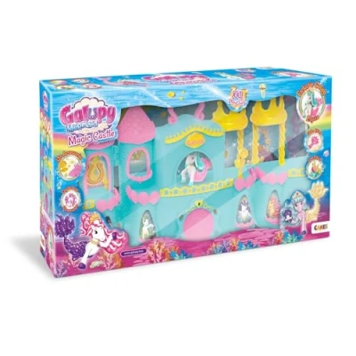 Imagen de GALUPY Mermaid Magic Castle Castillo De Juguete con Figura Exclusiva Sirena Galupy, 1 Unicornio Cola Y Muchos Accesorios