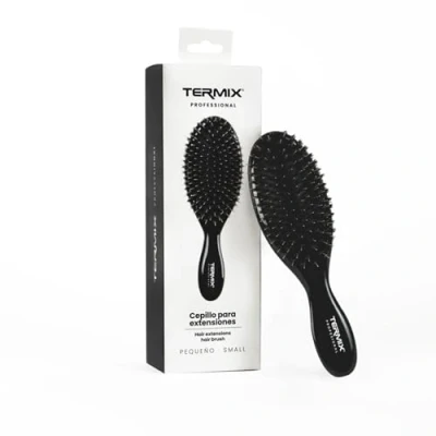Imagen de Termix Cepillo de pelo para extensiones. Mezcla fibras naturales jabalí y nylon flexible que no dañan la unión o fijación. Tamaño pequeño. Disponible en 2 tamaños.