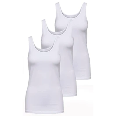 Imagen de ONLY Onllive Love Noos Camiseta de Tirantes para Mujer, Blanco (3 X White), S