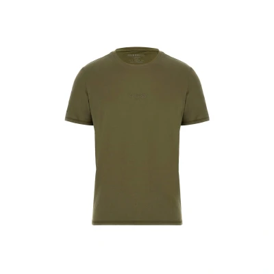 Imagen de GUESS Camiseta de hombre algodón jersey elástico con logotipo pequeño Basic M2YI72I3Z14, talla, Verde militar, XL