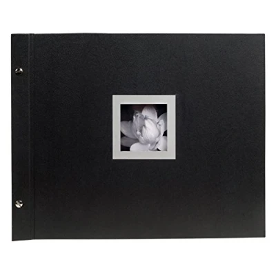 Imagen de Exacompta Ceremony Álbum Foto con Tornillo, Cubierta de Papel, Negro, 37.20x29.80x2.70 cm