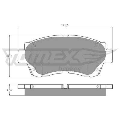 Imagen de TOMEX brakes TX 13 72 Juego de pastillas freno Eje delantero con avisador acústico desgaste accesorios TOYOTA: Celica VI Coupé