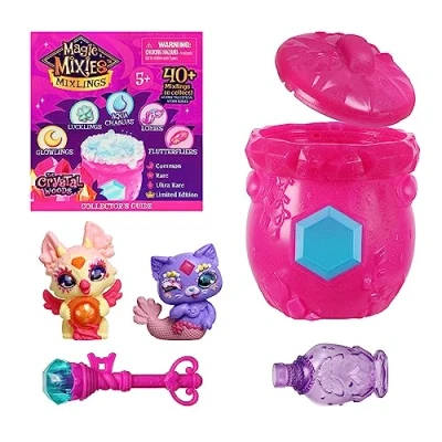 Imagen de Magic Mixies Mixlings 14808 Fizz &amp; Reveal Caldero, Paquete de 2, Multicolor, pequeño